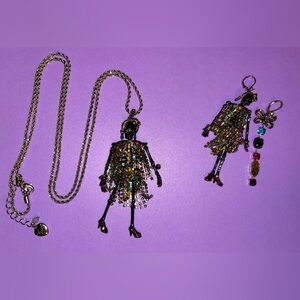 Betsey Johnson Flapper Girl Skeleton Set